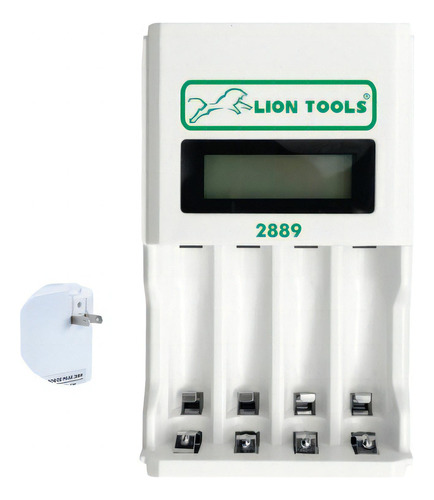 Cargador De Pilas Aa Y Aaa Indicador De Carga Lion Tools 