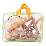 Kit De Instrumentos De Percusión Para Niños, 11 Piezas, Músi
