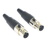 Adaptador Mini Xlr Ta4f 4pin Para Micrófonos Profesionales.