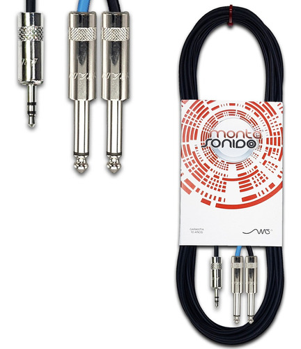 Cable Miniplug A 2 Plug Mono 3 Mts Neutrik Profesional