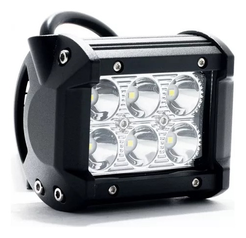 Faro Auxiliar 18w 6 Led Epistar Autos Motos Off Road