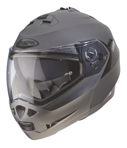 Casco Moto Caberg Duke Matt Gun Rebatible Gris Pinlock Cic C