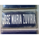 Antiguo Cartel Enlozado Azul Jose Maria Zuviria Art.131