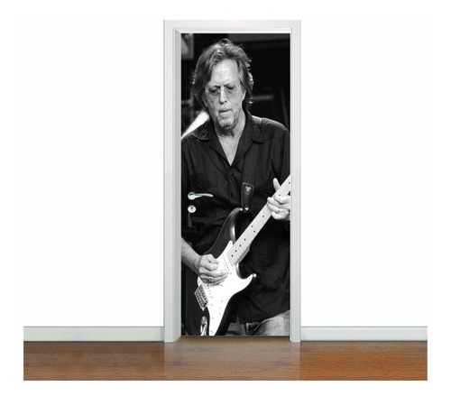 Adesivo Decorativo De Porta Eric Clapton Mod1 (ec.01)