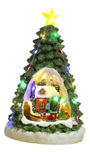 Figura De Arbol Brillante Para De Navidad, Ornamento Musical