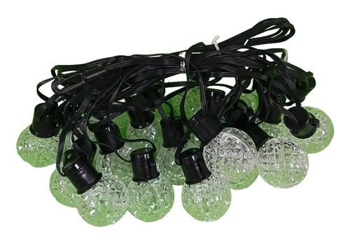 Guirnalda Luces Led Cadena 5mts 10pcs Deco Jardín Terraza Color De Las Luces Amarillo