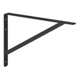 Mão Francesa Leve 48x26cm Para Prateleiras Multivisão Cor Preto