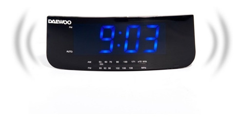 Radio Reloj Alarma Am/fm Display Led 1,2 Pulgadas Daewoo