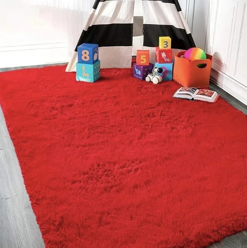 Tapete Alfombra Color Rojo C/envio Gratis Tvshopping