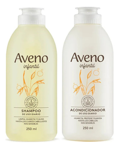 Aveno Shampoo + Acond Infantil X 250 Ml Para Piel Sensible