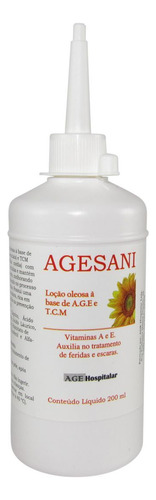 Agesani Loção Oleosa De Girassol Age E Tcm 200ml Kit Com 4un