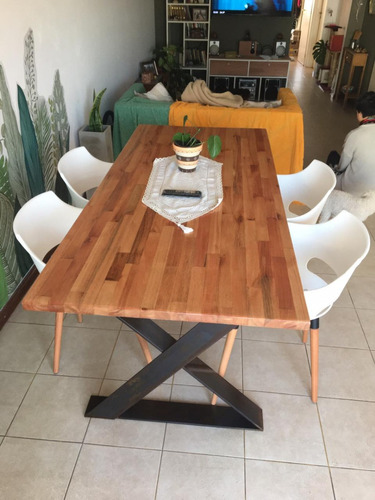 Base En Cruz Para Mesa Comedor Para Madera Diseño Industrial