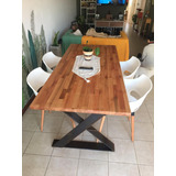 Base En Cruz Para Mesa Comedor Para Madera Diseño Industrial