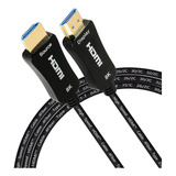 Cable Hdmi 2.1 De Fibra Óptica Ibirdie 8k De 50 Pies Empotra