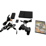 Sony Playstation 2 Slim 75010 Control Y Juego Ps2  Memoria