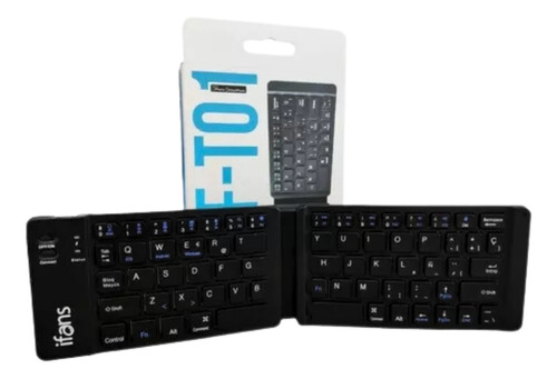 Mini Teclado Inalámbrico Plegable Con Bluetooth Pc Cel