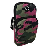 Brazalete Running Camuflado Porta Celular Llaves Obelisco