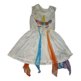 Vestido Disfraz Unicornio Tutu Niñas