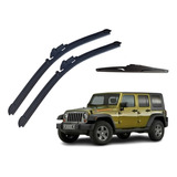 Kit 3 Limpiaparabrisas Para Jeep Wrangler 2007 2008 2009 