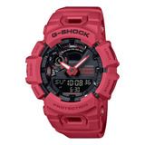 Reloj Casio G- Shock Gba-900rd-4 Correr Bluetooth Sumergible Color De La Malla Rojo Color Del Bisel Rojo Color Del Fondo Negro