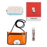 Set Escolar Bts Bt21 Rj Original Line Friends Studio8 4pz