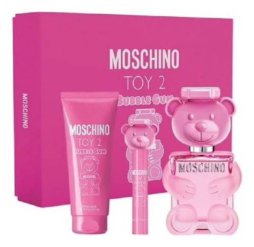 Set Moschino Toy 2 Bubble Gum Edt 100ml + Minitalla + Crema