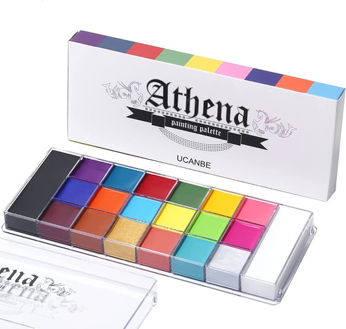 Ucanbe Athena Paleta De Pintura Corporal Facial Al Óleo Neon