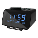 Reloj Despertador Digital Radio 0100 Atenuador Alarma D...