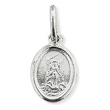 Colgante Medalla San Miguel Arcángel 12mm Plata Fina 925