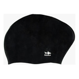 Gorra Natación Modelo Lady Cap Negro - Escualo Cabello Largo Diseño De La Tela Liso Talla Unitalla