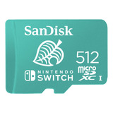 Tarjeta De Memoria Microsd Sandisk De 512 Gb Para Nintendoswitch