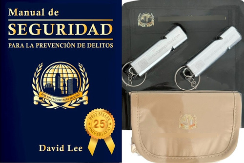 Kit De Seguridad Personal Y Familiar Libro-silbatos-carteras