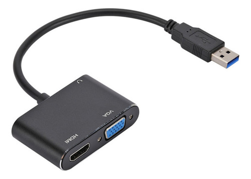 Adaptador Usb 3.0 Para Hdmi Vga 2 Em 1 Conversor, 4k Hd