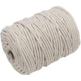 Macramé Para Tejer 6mm Beige X 30 Mts Hilo De Algodón 