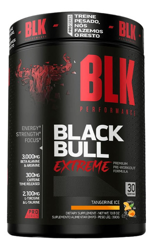 Black Bull Extreme (390g) - Sabor: Tangerine Ice