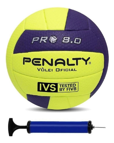 Bola Vôlei Penalty 8.0 Pro + Bomba De Ar