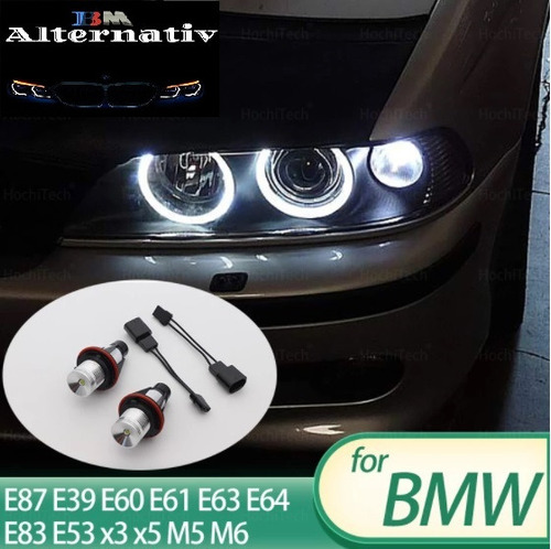 Lámpara Led Ojo De Ángel Bmw S5,6,7,x3,5 6000k Blanco Canbus