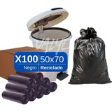 Bolsa De Basura 50x70 100und Hecha Con Material Reciclado 