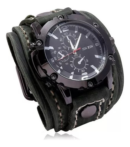 Reloj De Pulsera De Cuarzo Estilo Punk Para Hombre