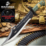 Cuchillo Bowie De Los Marines 42cm Usmc Militar Comando Ops