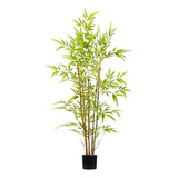 Planta Artificiales Arbol Bambu 1.8mts +maceta Regalo