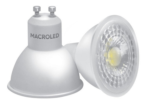 Lampara Dicroica Foco Led 7w Gu10 220v Macroled Fría