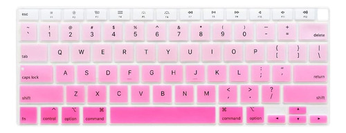 Protector De Teclado Rosa Degrade Para Macbook Air 2021