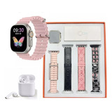 Smartwatch Ultra Mini 41mm Kit Compatível P/ iPhone Samsung 
