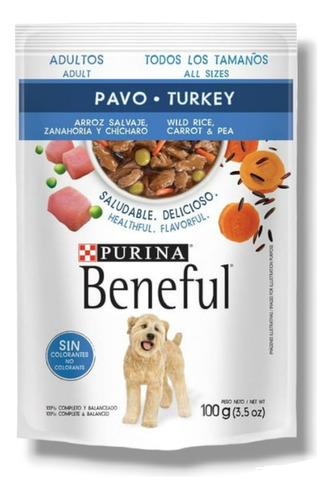 Sobre Beneful Pavo 100g 