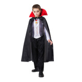 Disfraz Dracula Niño Halloween Vampiro Terror Brujas Fiesta
