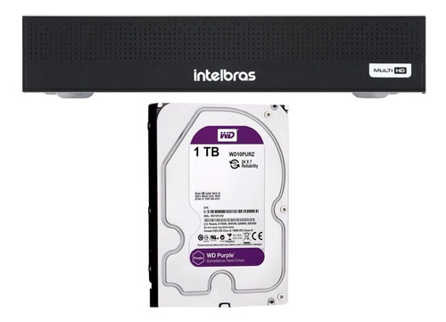 Dvr Intelbras 16ch Mhdx 1016c Inteligente, Hd 1t Purple