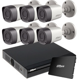 Kit Seguridad Dahua Dvr 1080p 8 + 1tb Purple+ 6 Camaras 2mp