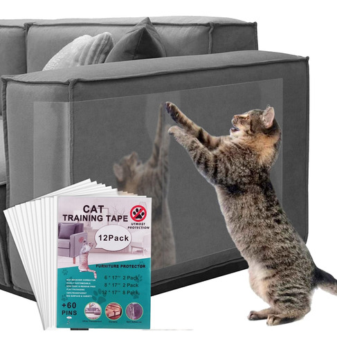 Protector Antiarañazos Rascador Muebles Mascotas Gatos 12pzs