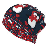 Lindo Gorro De Pinguinos Navideños, Gorro De Calavera Gorro